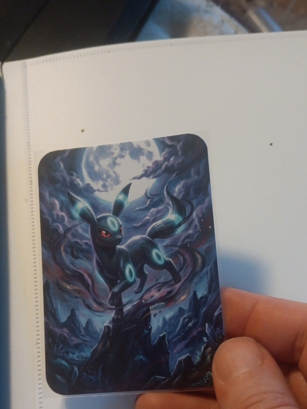 Pokemon Umbreon Moonlight Card - Blue Black